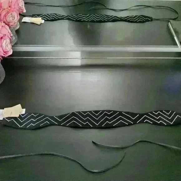 NWT- Maje Wide Suede Belt - Picture 1 of 4